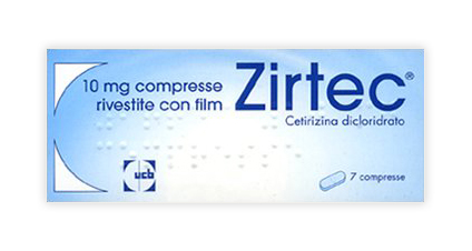 ZIRTEC*7CPR RIV 10MG ZIRTEC*7CPR RIV 10MG