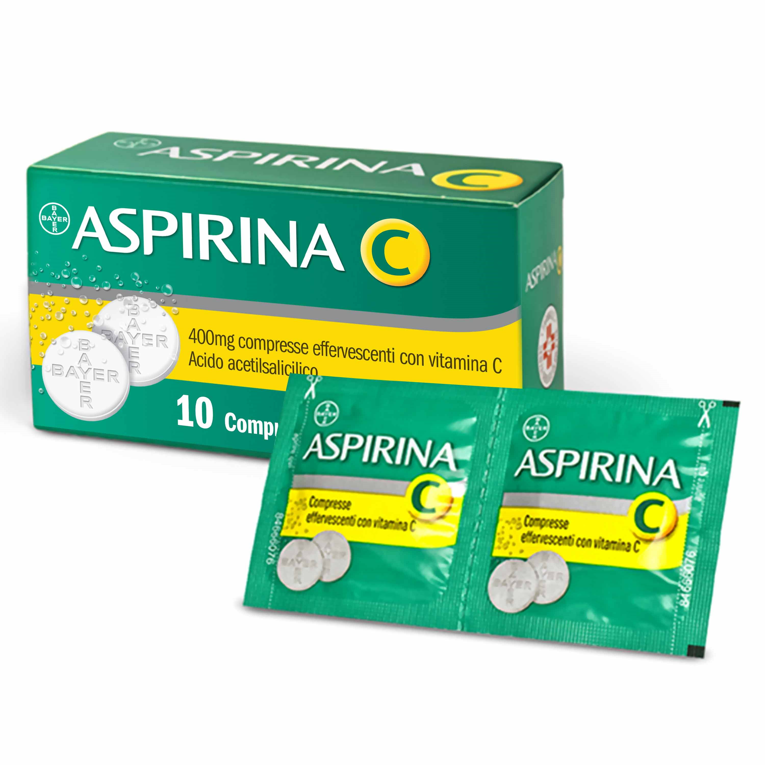 ASPIRINA C*10CPR EFF 400+240MG ASPIRINA C*10CPR EFF 400+240MG