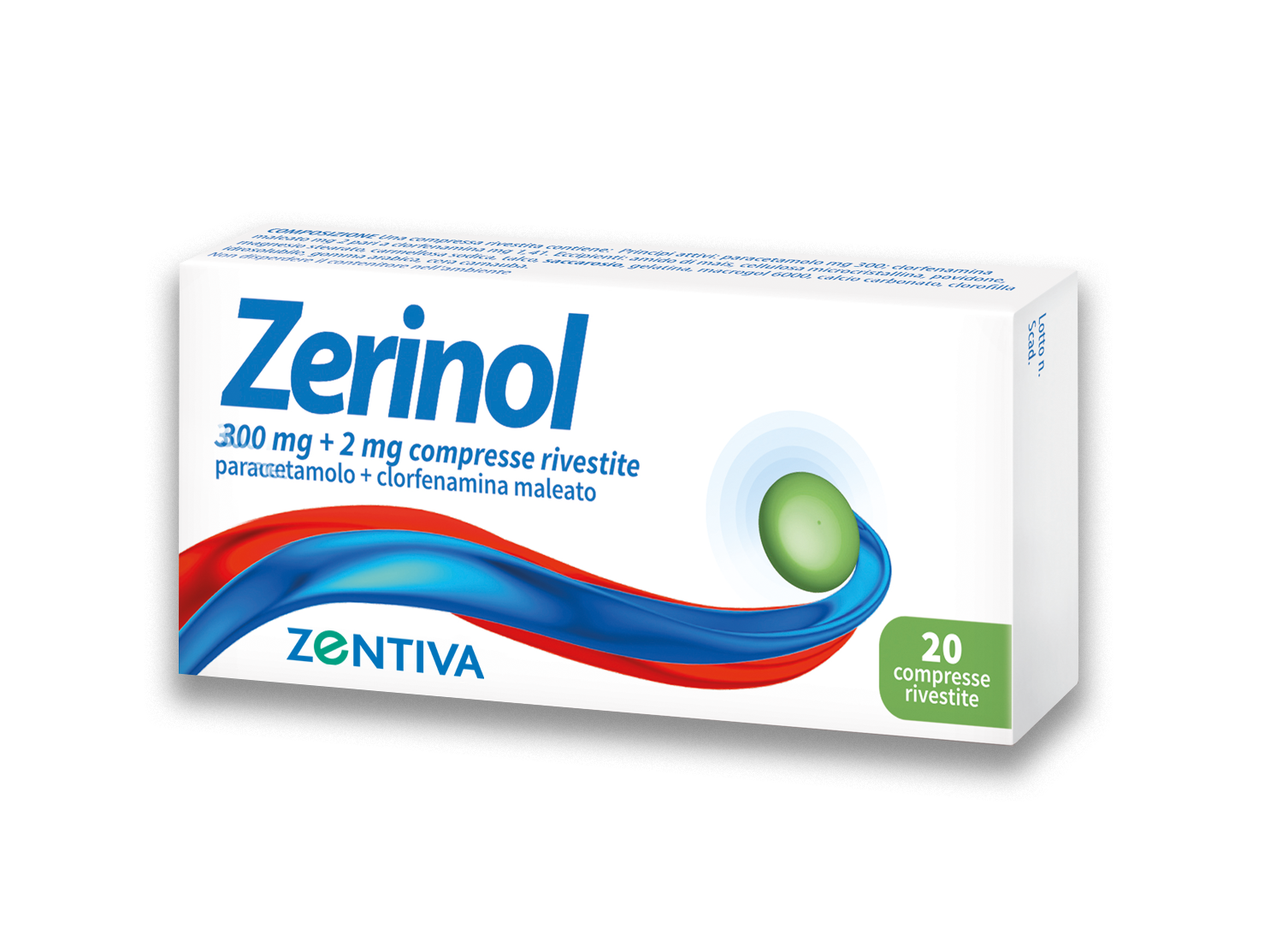 ZERINOL*20CPR RIV 300MG+2MG ZERINOL*20CPR RIV 300MG+2MG
