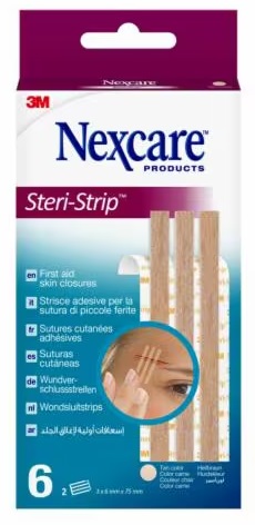 STERI STRIP SKIN 6X75MM 6STR STERI STRIP SKIN 6X75MM 6STR