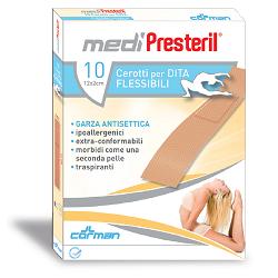 CEROTTO PER DITA MEDIPRESTERIL FLESSIBILE 12X2CM 10 PEZZI CEROTTO PER DITA MEDIPRESTERIL FLESSIBILE 12X2CM 10 PEZZI