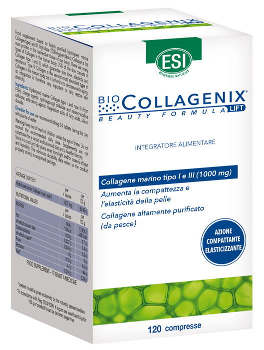 ESI BIOCOLLAGENIX 120 COMPRESSE