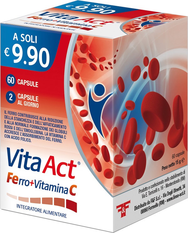 VITA ACT FERRO+VITAMINA C 60 CAPSULE