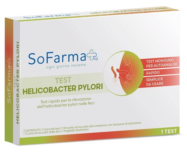 TEST AUTODIAGNOSTICO HELICOBACTER PYLORI SOFARMAPIU’